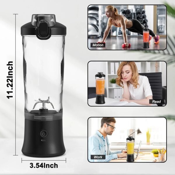 600ML 4000mAh Portable Electric Juicer Blender - UnclExpress