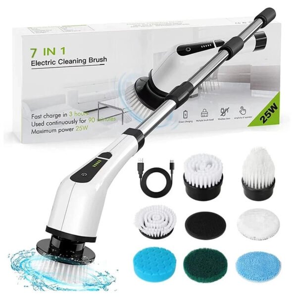 7 In 1 Electric Cleaning Brush Window Wall Cleaner - UnclExpress