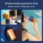 400ml Electric Wireless Juicer With 6 Blades - UnclExpress