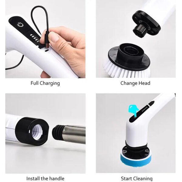 7 In 1 Electric Cleaning Brush Window Wall Cleaner - UnclExpress