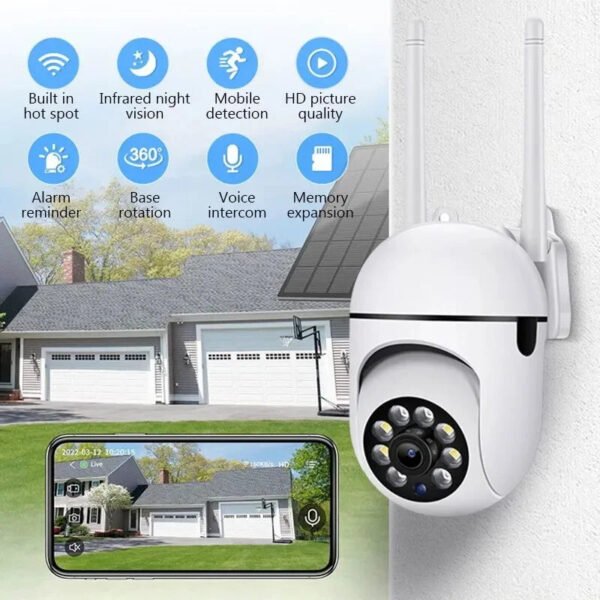 Wireless Surveillance Auto Tracking Security CCTV Camera - UnclExpress