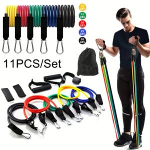 11pcs/Set Portable Pull Rope, Resistance Bands, - UnclExpress