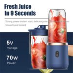 400ml Electric Wireless Juicer With 6 Blades - UnclExpress