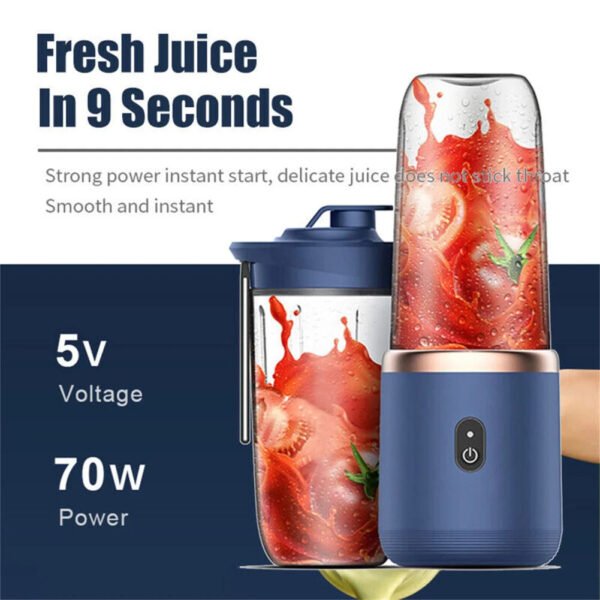 400ml Electric Wireless Juicer With 6 Blades - UnclExpress