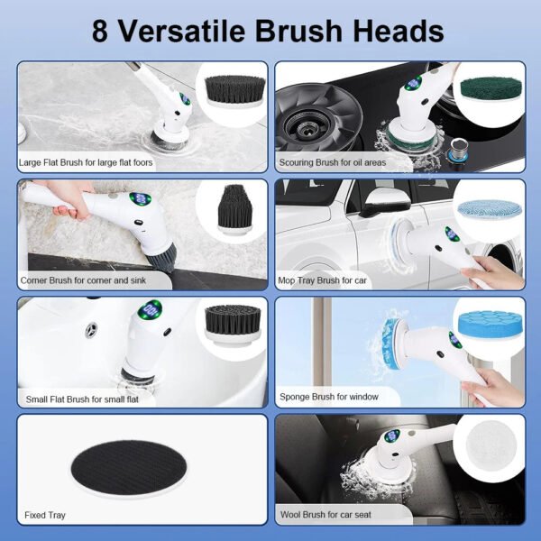 8 in 1 Multifunctional Electric Cleaning Brush - UnclExpress