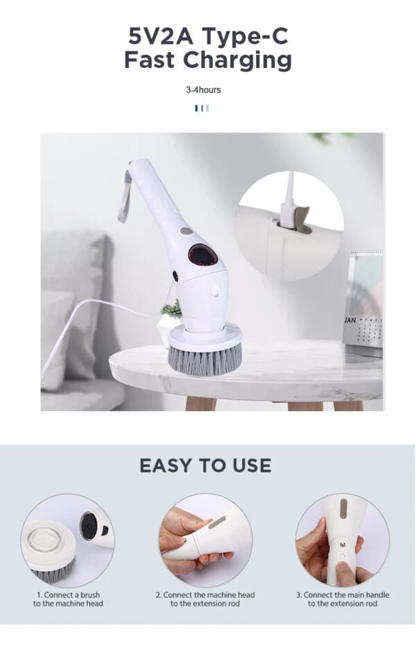 8-in-1 Multifunctional Electric Cleaning Brush - UnclExpress