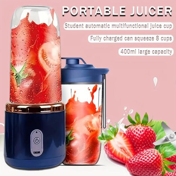 6 Blades USB Portable Juicer Smoothie Maker - UnclExpress