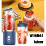 400ml Electric Wireless Juicer With 6 Blades - UnclExpress