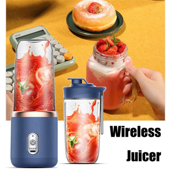 400ml Electric Wireless Juicer With 6 Blades - UnclExpress