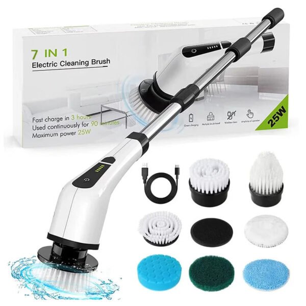 7 In 1 Electric Cleaning Brush Window Wall Cleaner - UnclExpress