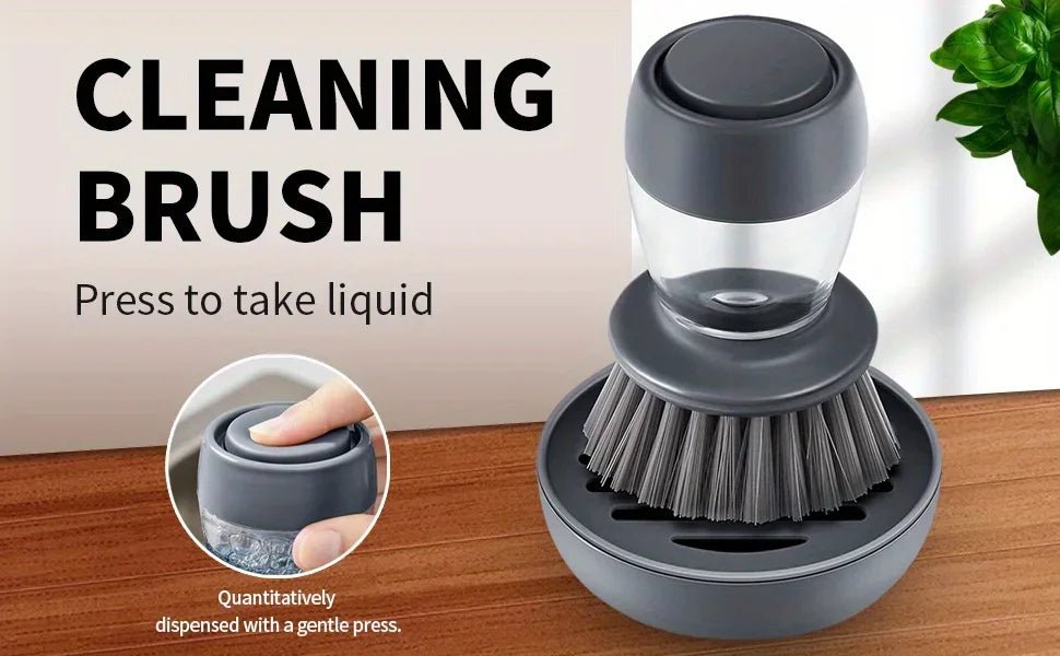 Automatic liquid adding and pot washing brush - UnclExpress