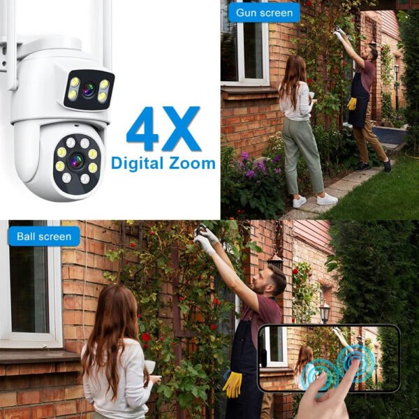 4K 8MP WiFi IP Security Camera Outdoor 4X Zoom - UnclExpress