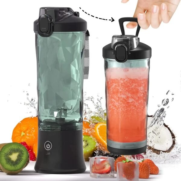 600ML 4000mAh Portable Electric Juicer Blender - UnclExpress