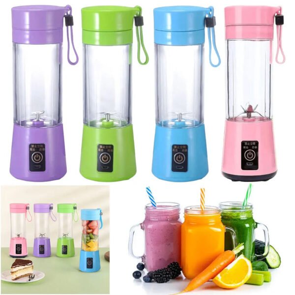 400ml Mini Electric Juicer Blender with 6 Blades - UnclExpress