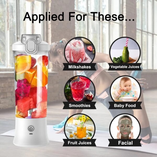 600ML 4000mAh Portable Electric Juicer Blender - UnclExpress