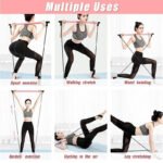 Portable Yoga Pilates Bar Stick with Resistance Band - UnclExpress